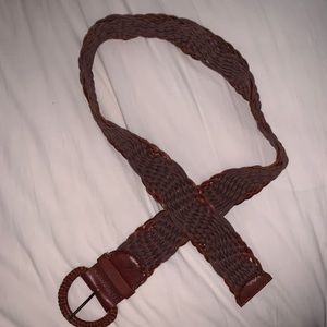 Thick band belt.